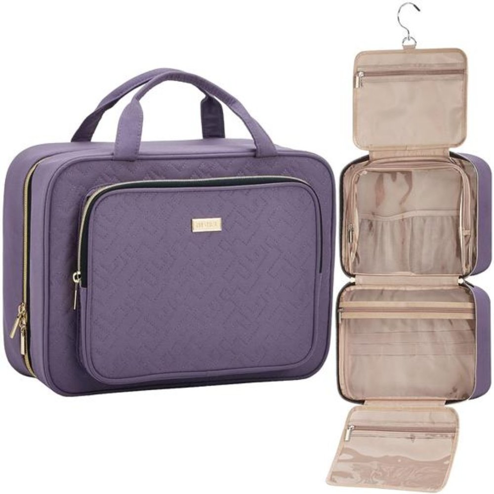 Travel Toiletry Bag for Women Large Capacity Organizer, Hanging Makeup Case